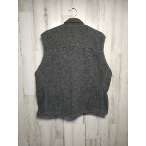 MENS Woolrich Sleeveless Full Zip GRAY Sherpa Fleece Vest Size XL - Picture 5 of 9